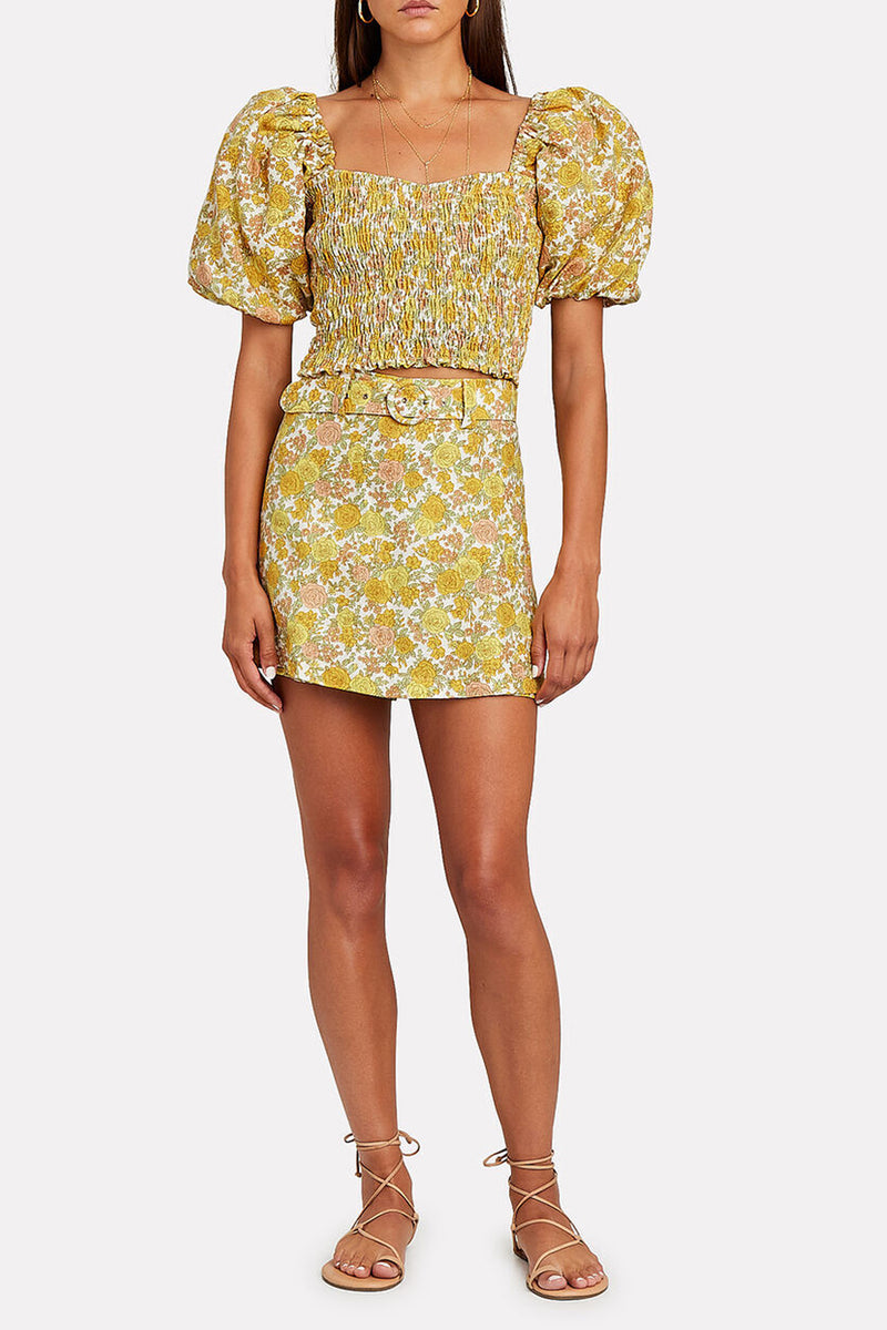 Yellow floral co-ord set