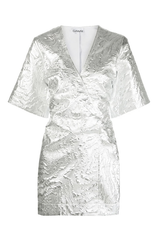 Silver Ganni Mini Dress