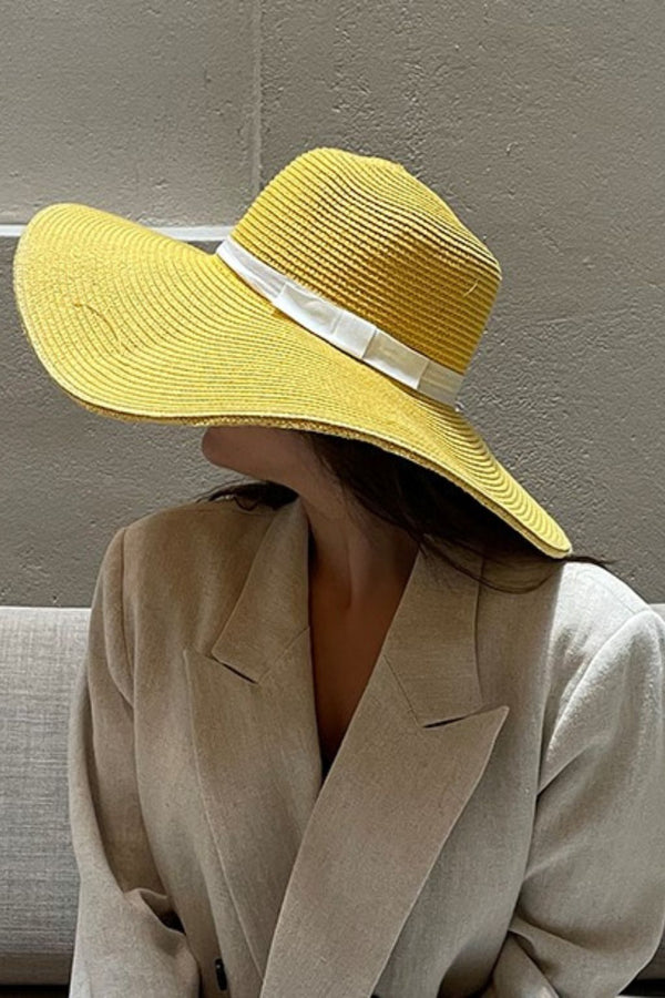 Yellow summer hat