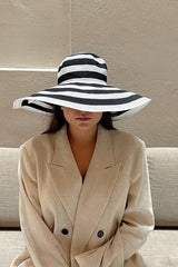 Striped summer hat