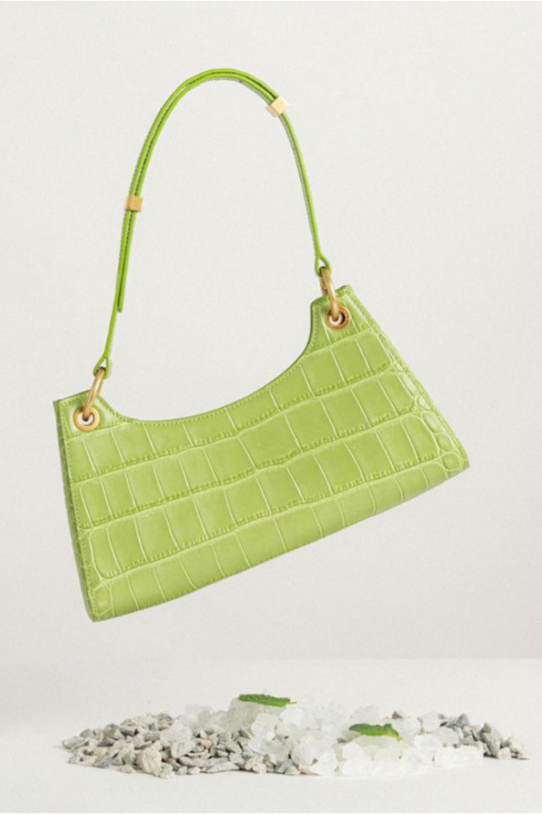 Green croc froggy shoulder bag - Item for sale