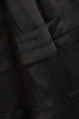 Black tiered satin mini dress - Item for sale