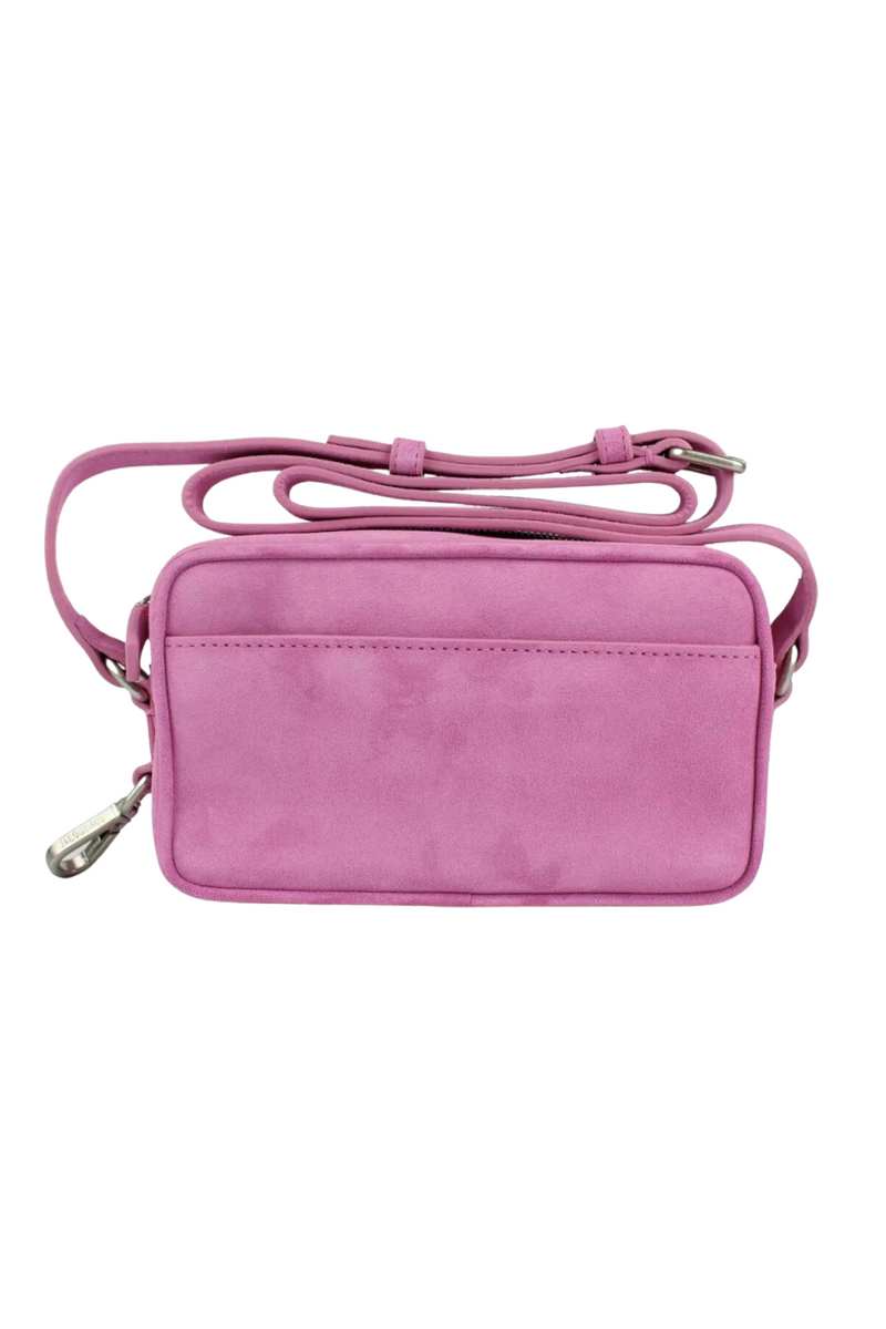 Pink le baneto bag with silver hardware