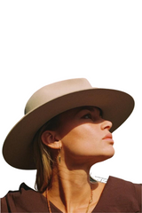 Taupe wool hat The Iconic - Smooth Shadow