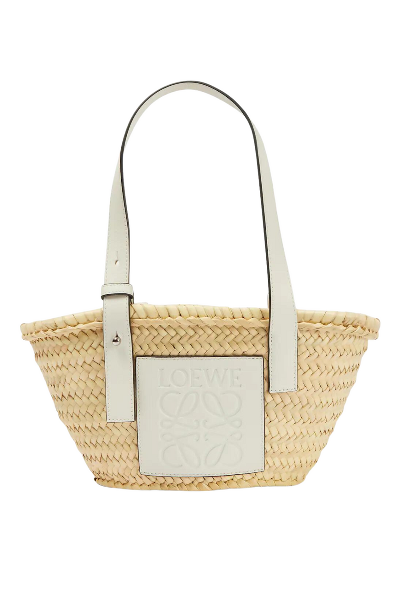 Small Basket Bag in White