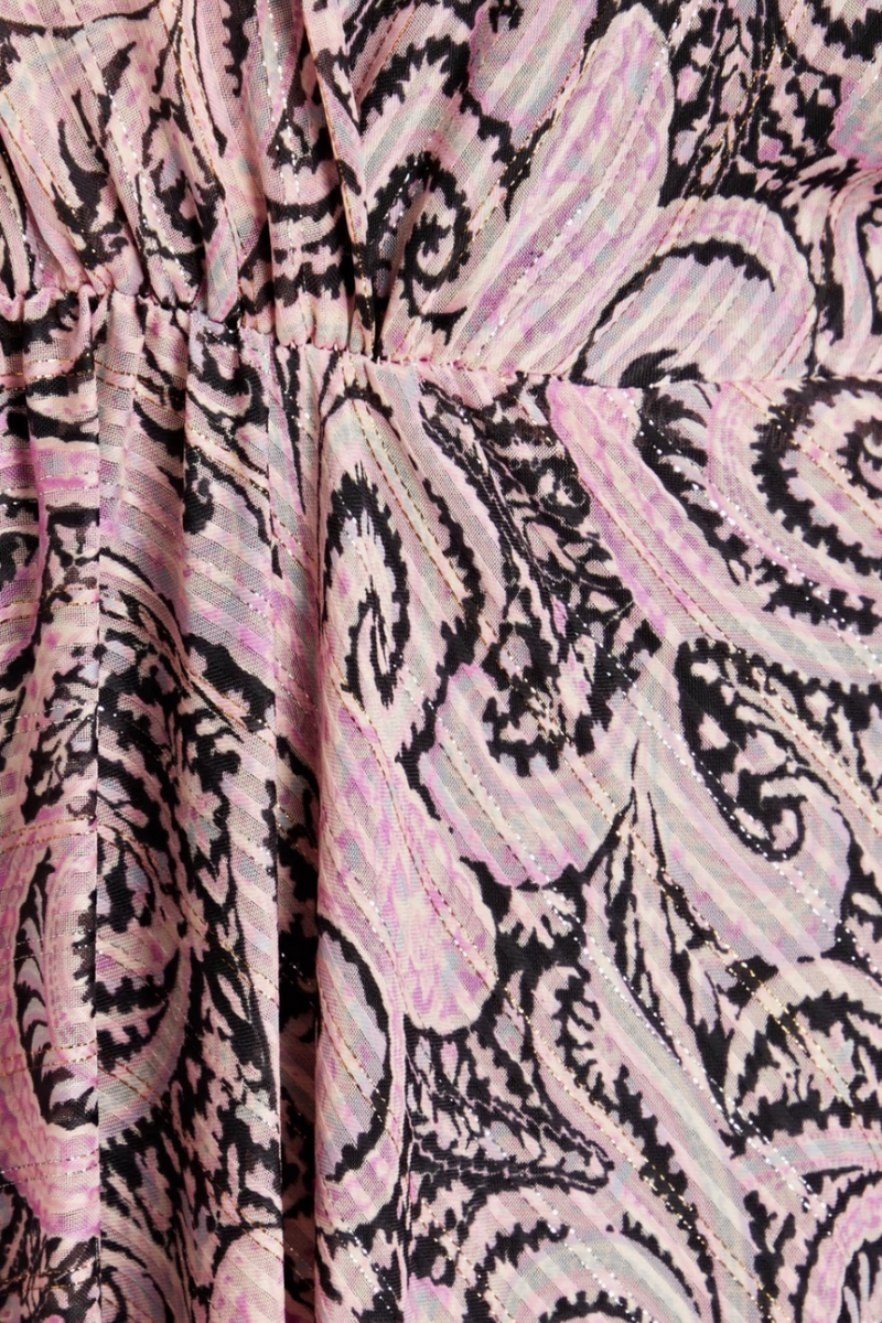 Pink Paisley Maxi Dress