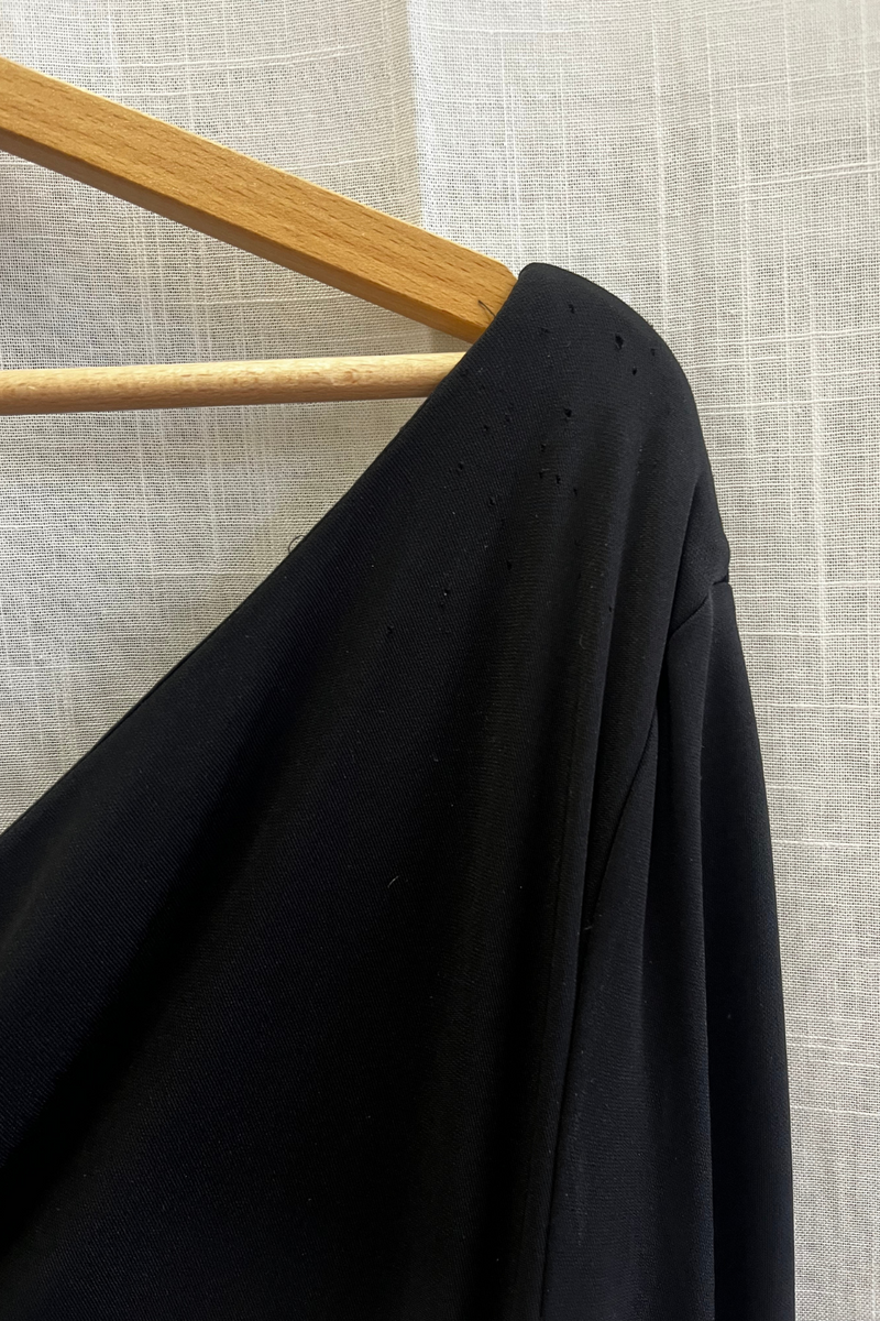 Black one-shoulder jersey gown - Item for sale