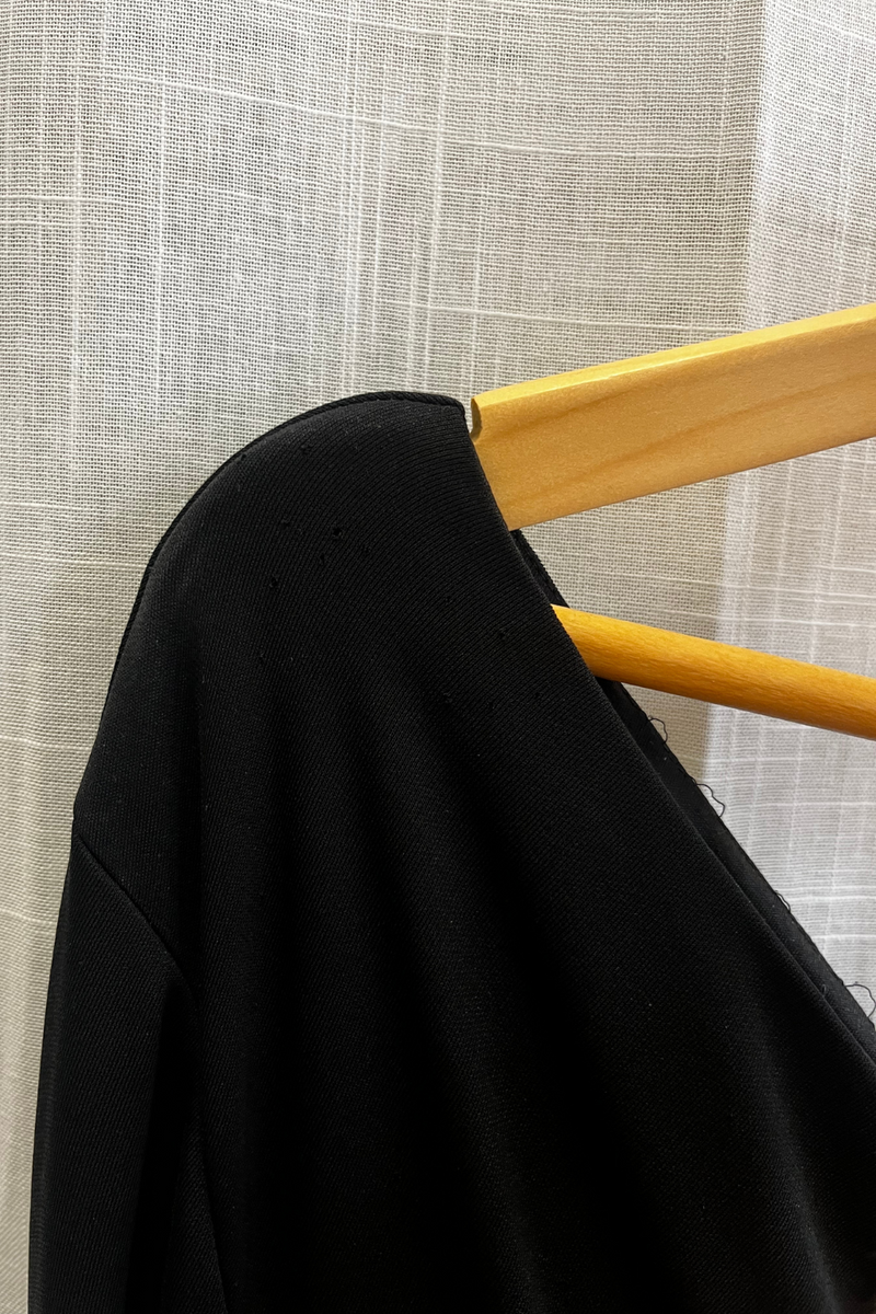 Black one-shoulder jersey gown - Item for sale
