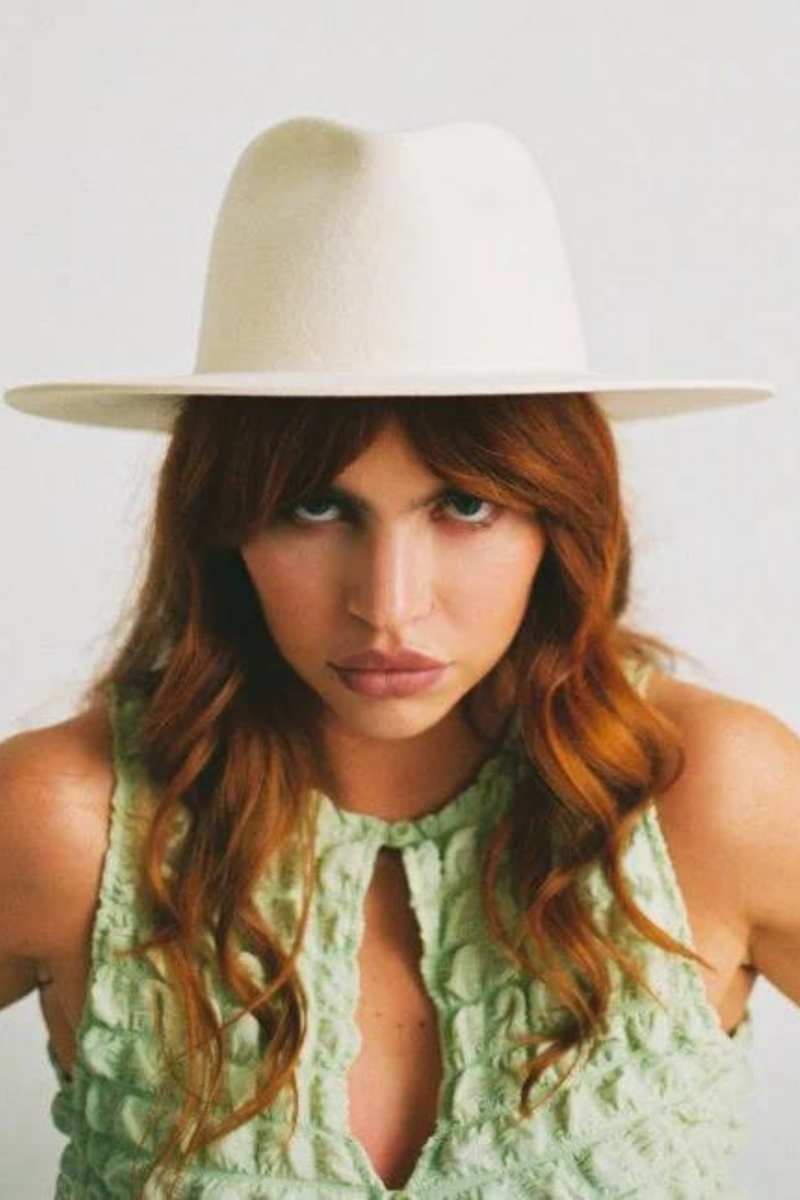 White wool hat The Iconic - Off-White