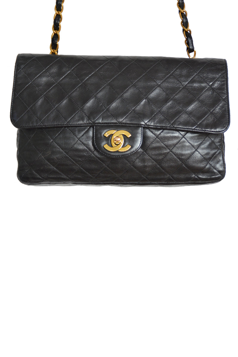 Black Classic 90's Vintage Chanel Bag