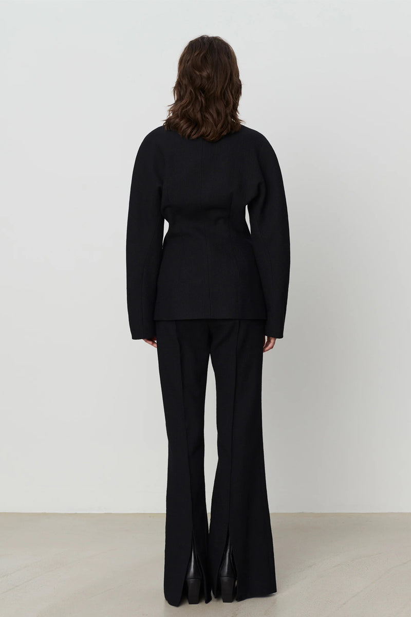Black Clemens Blazer and black Alice trousers