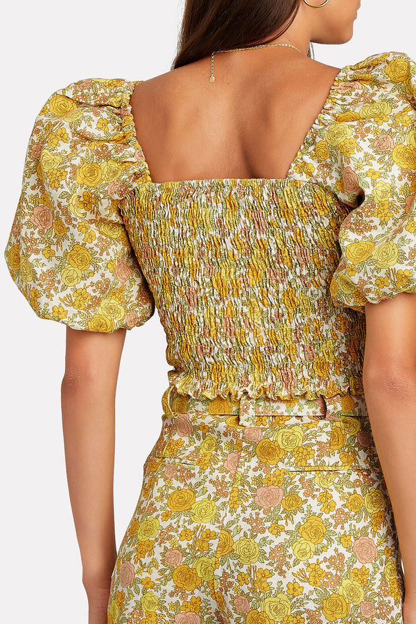 Yellow floral co-ord set