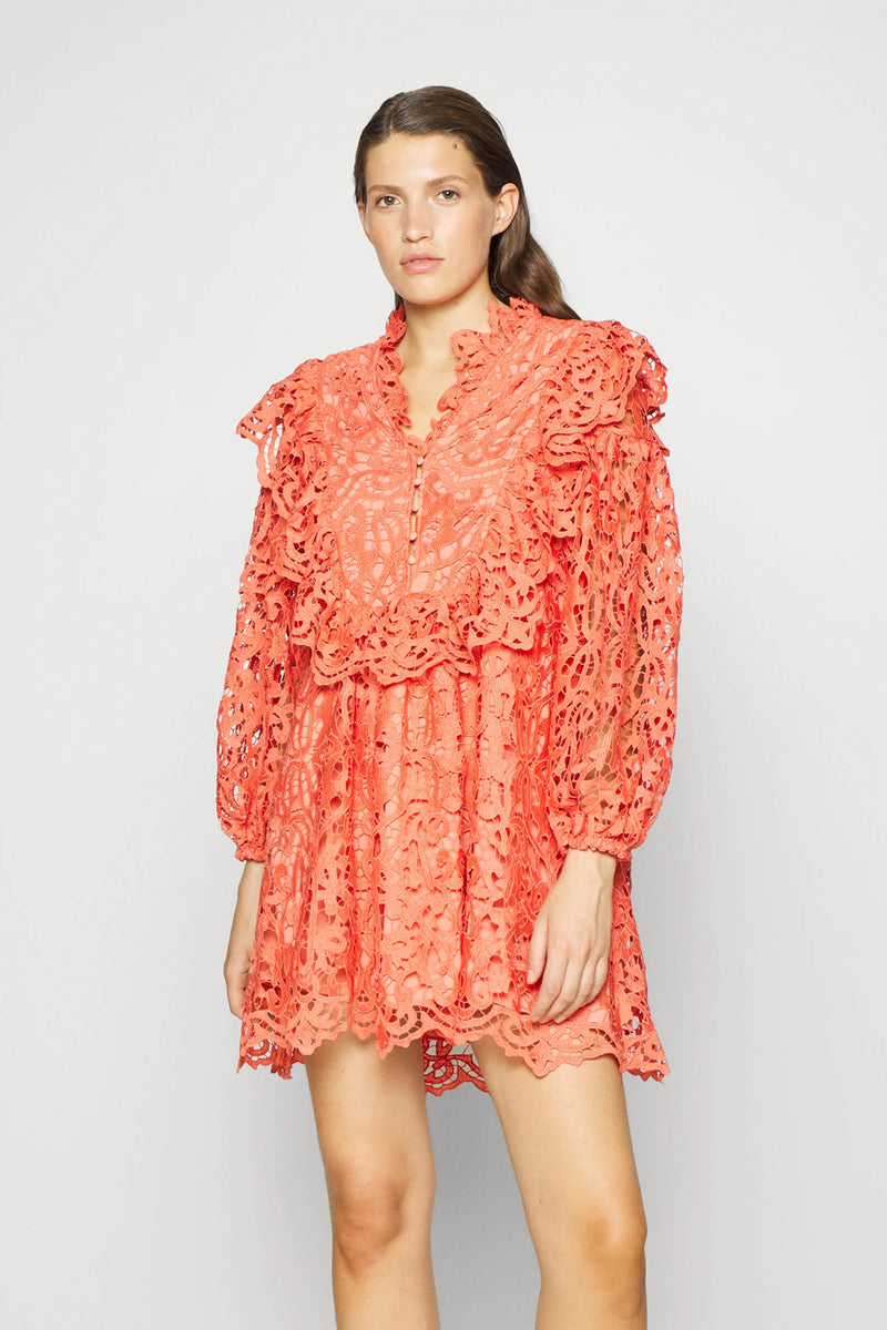 Orange Elisea Mini Dress