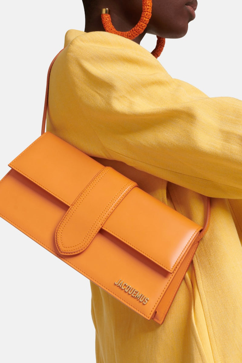 Orange Le Bambino long shoulder bag