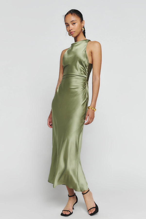 Green Silk Dress