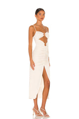 Summer White Midi Dress