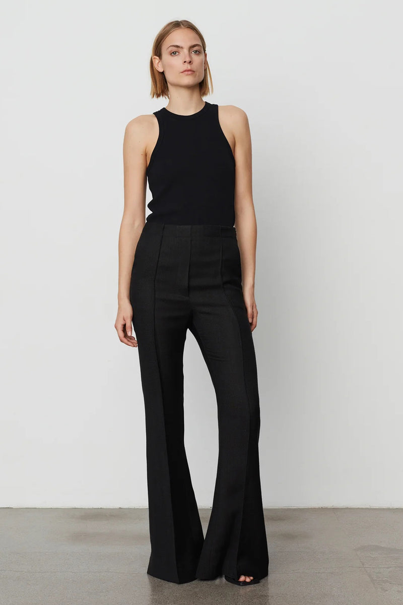 Black Clemens Blazer and black Alice trousers