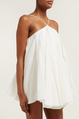 White Jacquemus Ivory Belluno Halterneck Mini Dress - Item For Sale