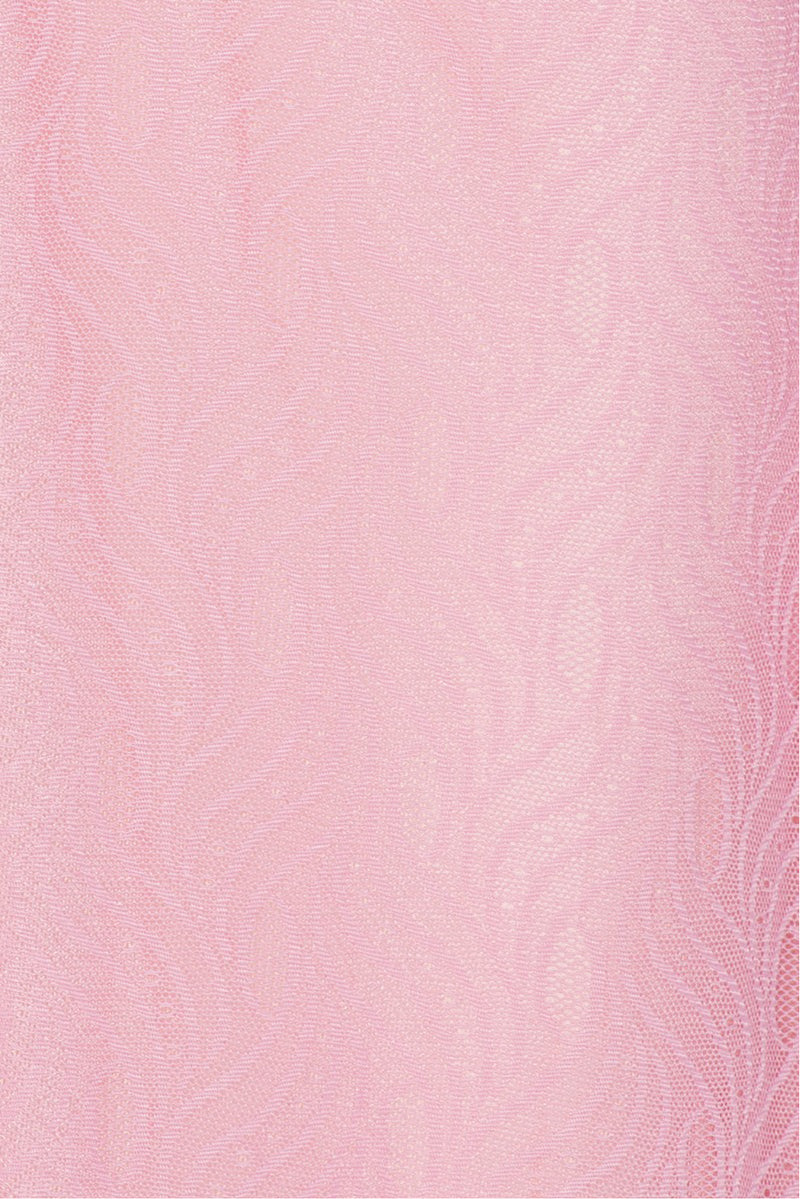Pink V-Neck Midi Dress