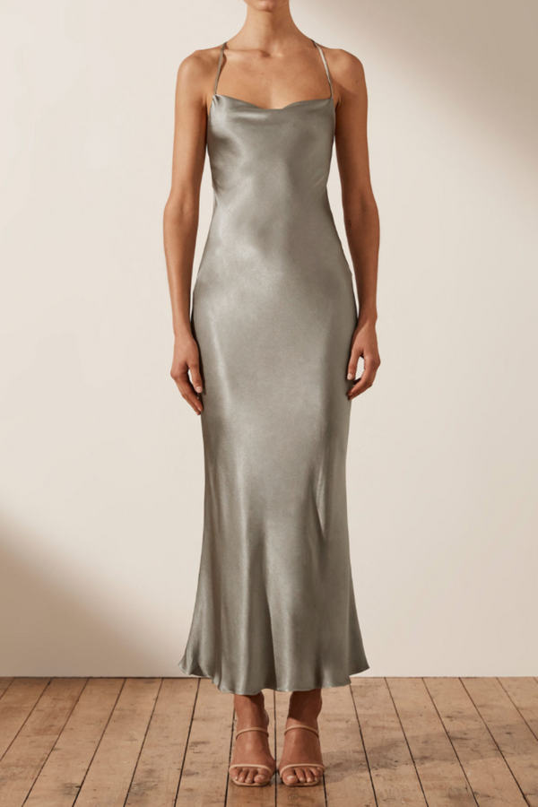 Grey sage maxi dress