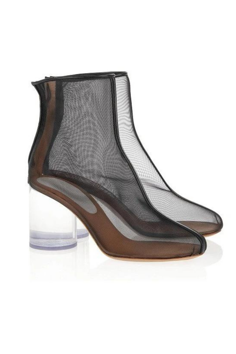 See through perspex boots