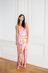 Floral maxi dress with split - Item for sale