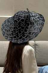 Formal black and white hat