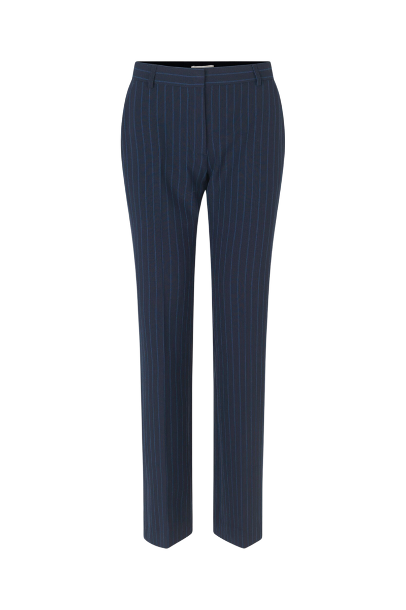 Blue low rise suit pants