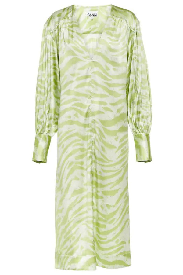 Zebra-print silk-blend midi dress - Item for sale
