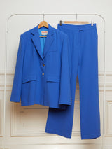 Cobalt blue upcycled trousers - Item for sale