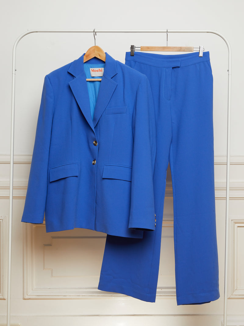 Cobalt blue upcycled oversized blazer - Item for sale
