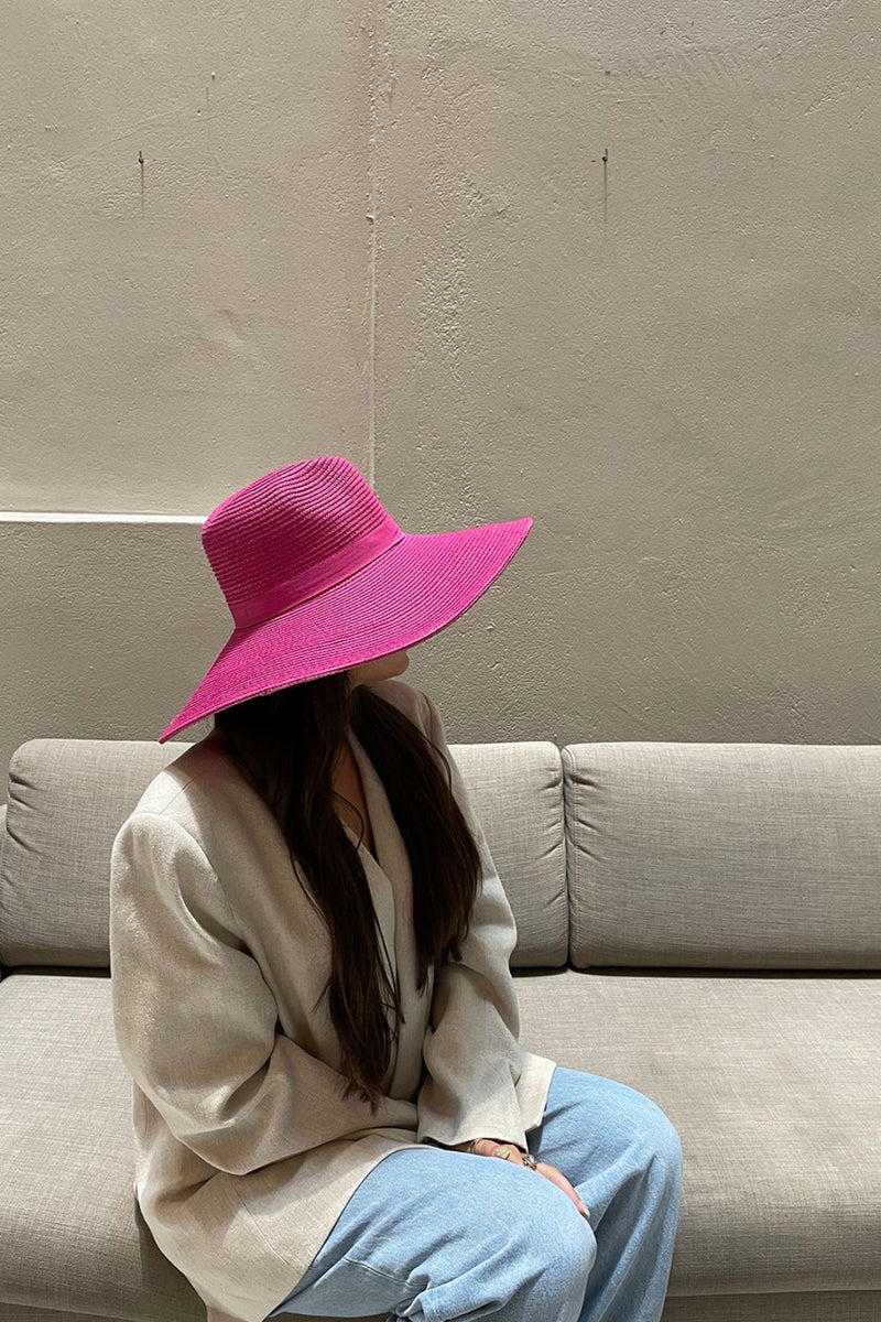 Pink summer hat