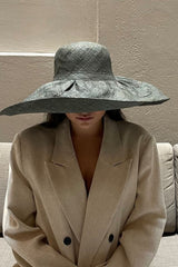 Grey formal hat