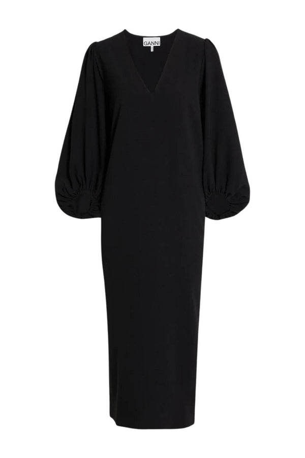 Black Crepe Midi dress
