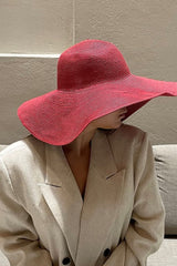 Red large hat