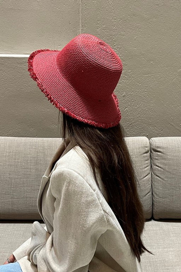 Red summer hat