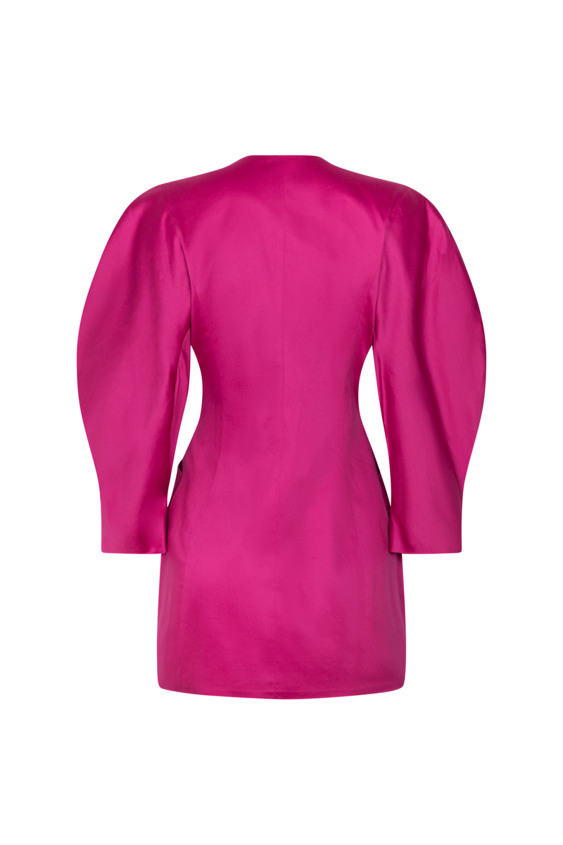 Pink cotton satin mini blazer dress - Item for sale