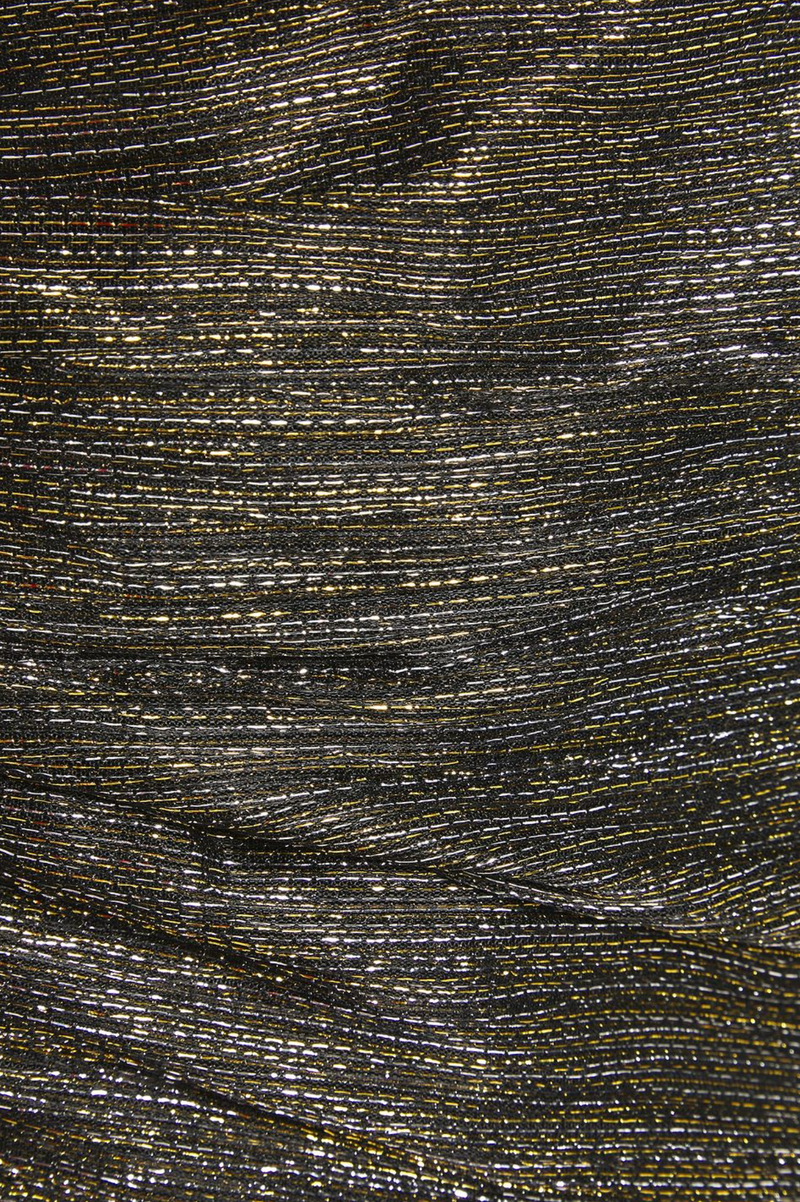 Grey metallic gold chiffon mini dress