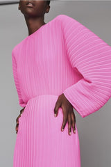 Pink plisse maxi dress - Item for sale
