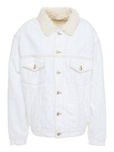 Oversized faux shearling denim jacket - Item for sale